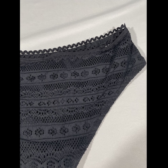 NEW Becca Lace-Up Hipster Bikini Bottoms in Black‎ [SZ Large ] - Picture 10 of 12